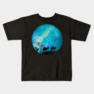 Blue Moon | Blue Constellation Kids T-Shirt